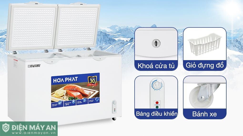 Tủ đông Hòa Phát 352 Lít HPF AD6352